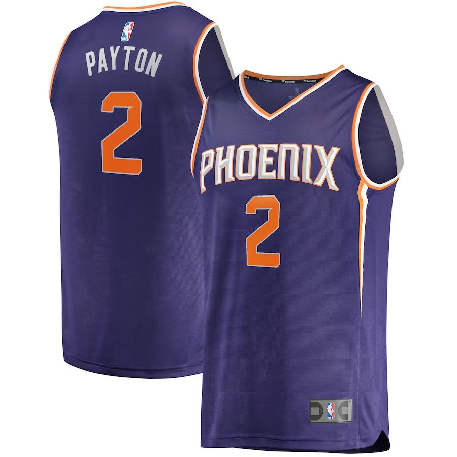 Men Phoenix Suns #2 Elfrid Payton Fanatics Branded Purple Icon Edition Fast Break Replica NBA Jersey